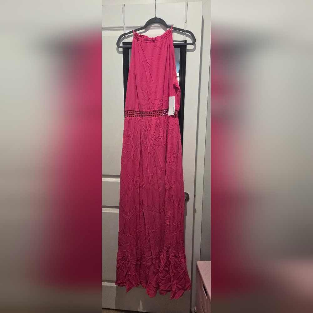 JustFab Vibrant Pink Dress